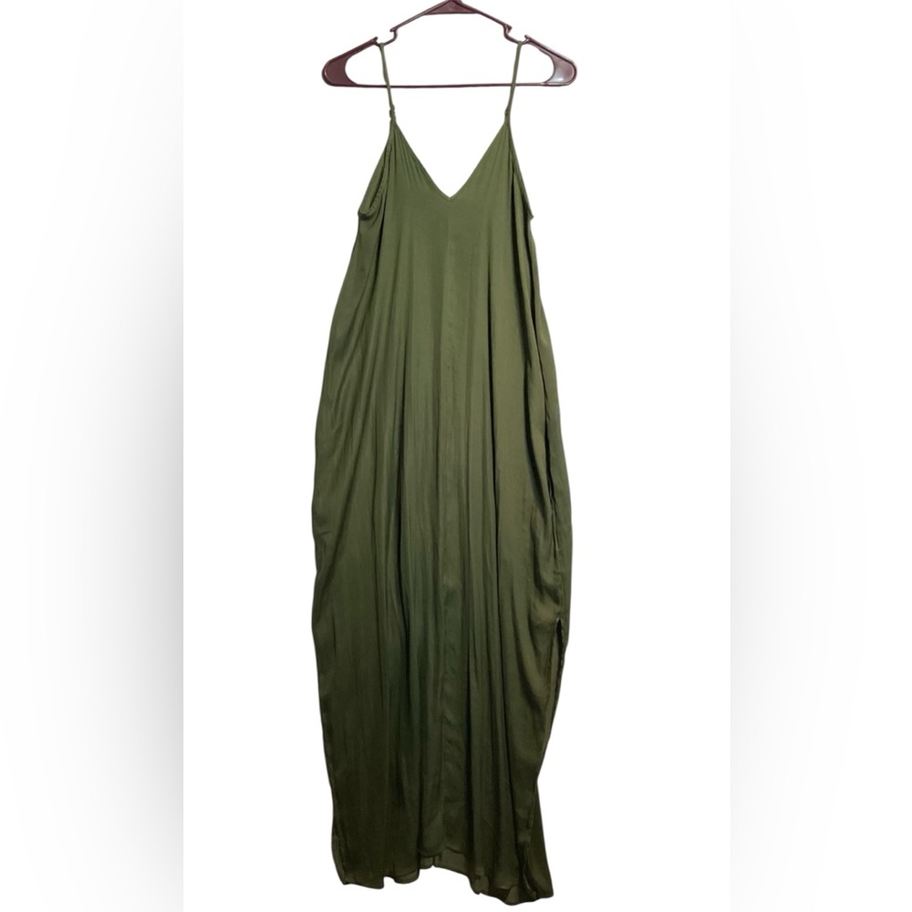 Chic Olive Green Maxi Dress